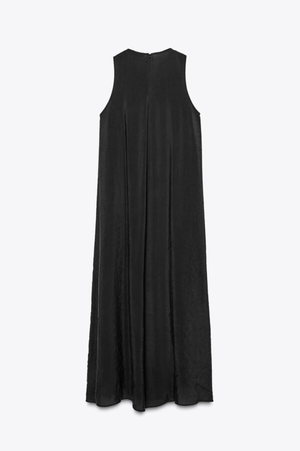 FLOWY MIDI DRESS BLACK